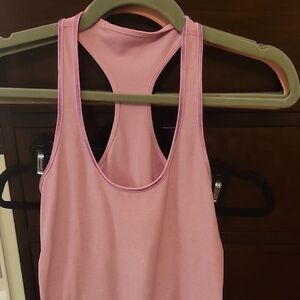 Womens Pink Lululemon Racerback Tank Top